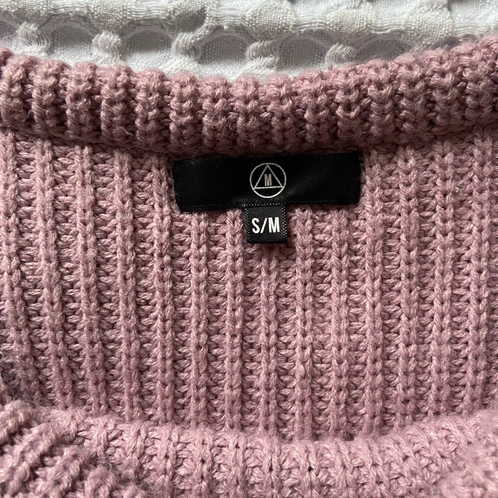 Missguided mauve off the shoulder sweater, size s/m, good condition - Picture 8 of 10